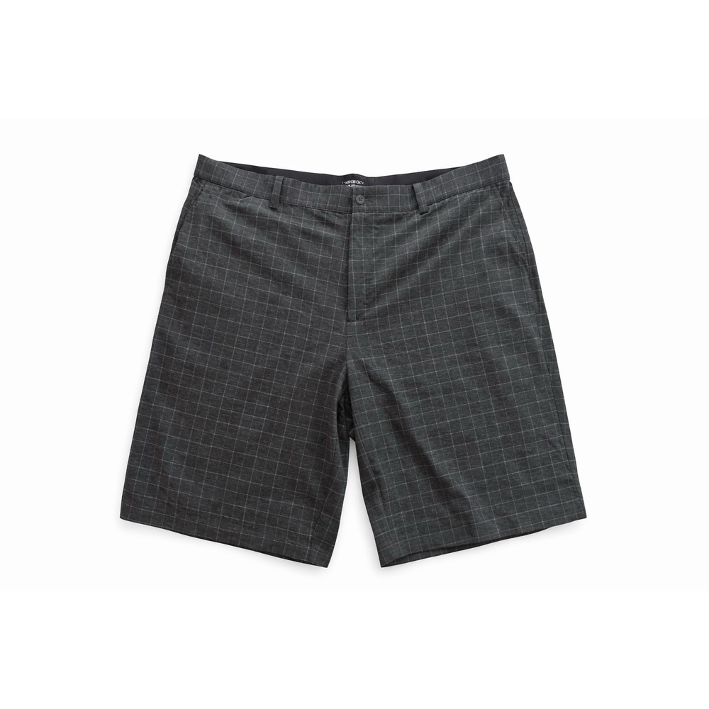 Nike Golf Tour Performance Dri-Fit Shorts Gray Black Plaid 38 (097)